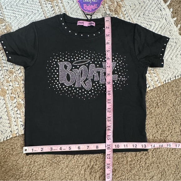 Dolls Kill x Bratz Black Shining Moment Rhinestone Tee - Picture 9 of 10
